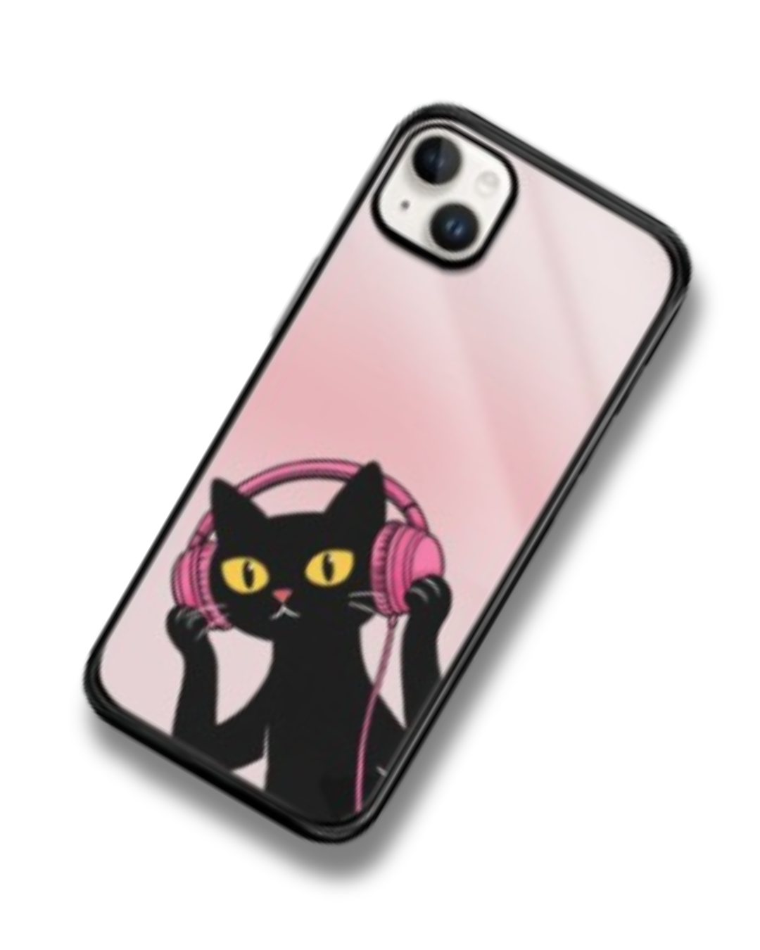 olu midnight dj glass cat iphone case olu midnight dj glass cat iphone case