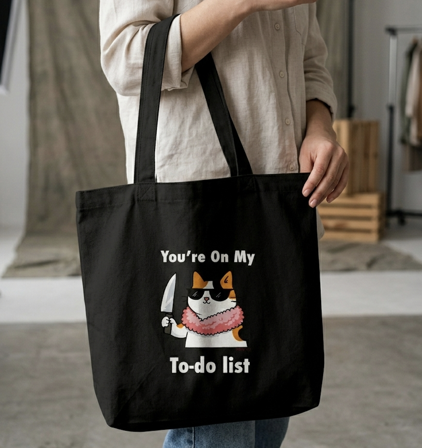 peechu,shopping list tote peechu,shopping list tote